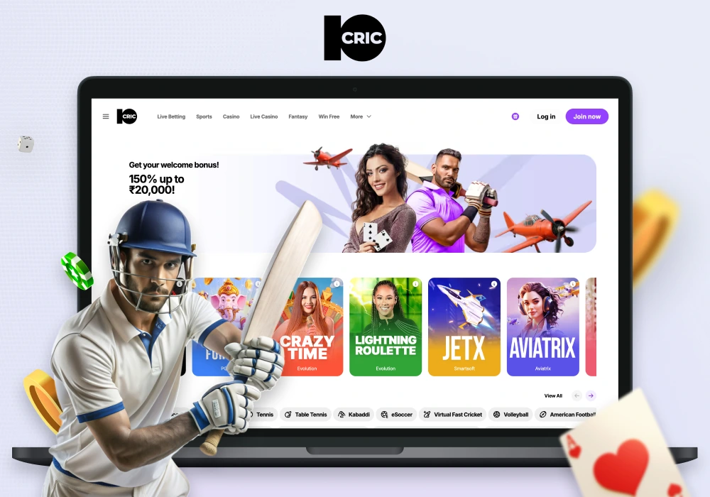 10CRIC Online Casino & Betting Site in India 2026